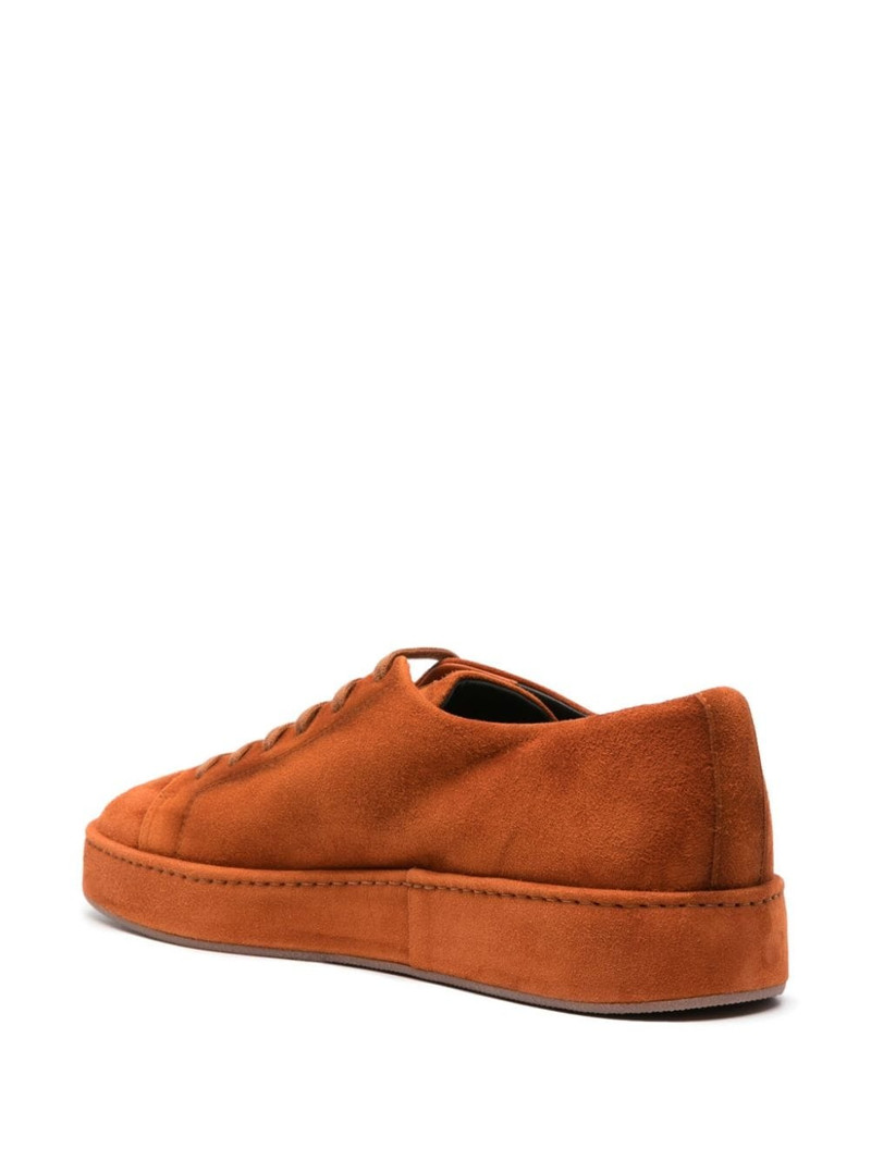 tonal-design suede lace-up sneakers 3