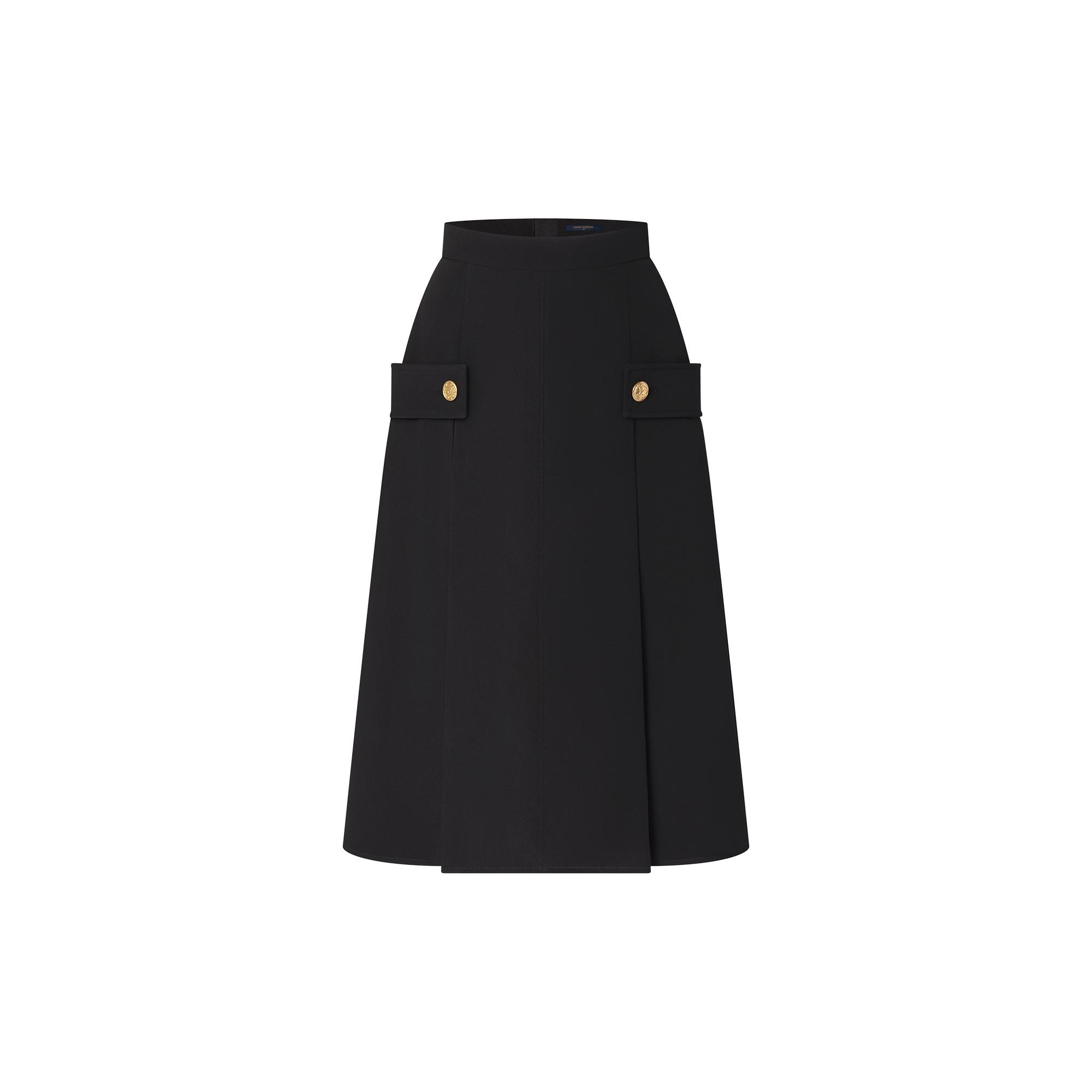 Preppy Martingale Midi Skirt - 1