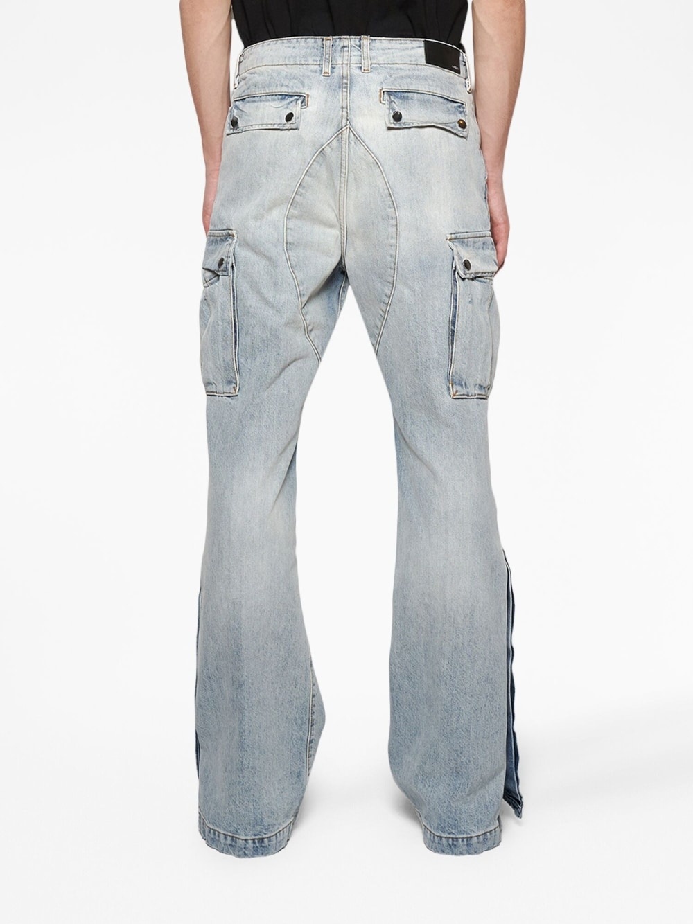 cargo flared jeans - 5