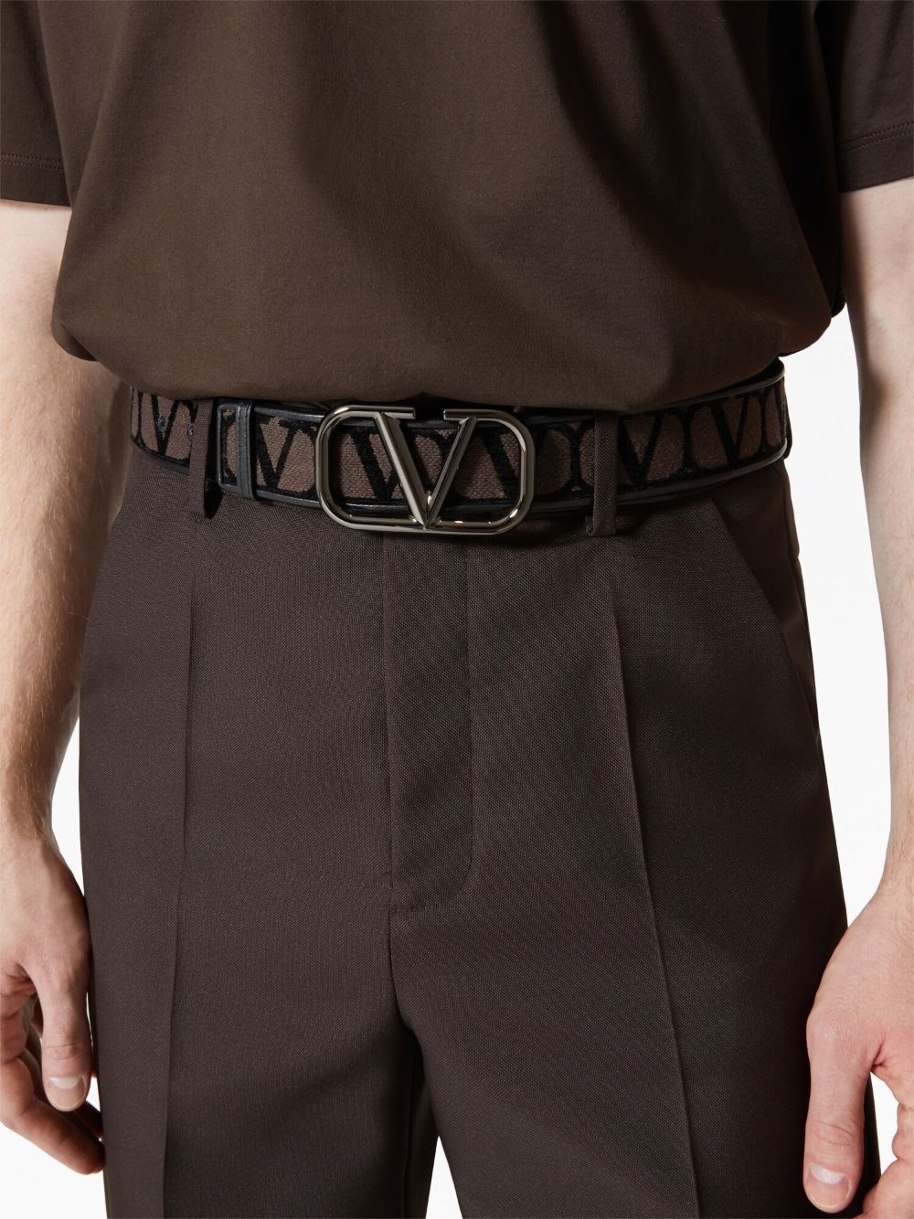 VLogo Signature buckle belt - 5