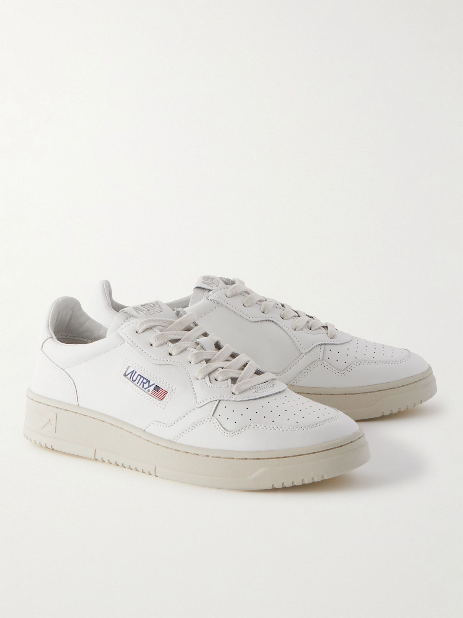 Medalist Leather Sneakers White - 4