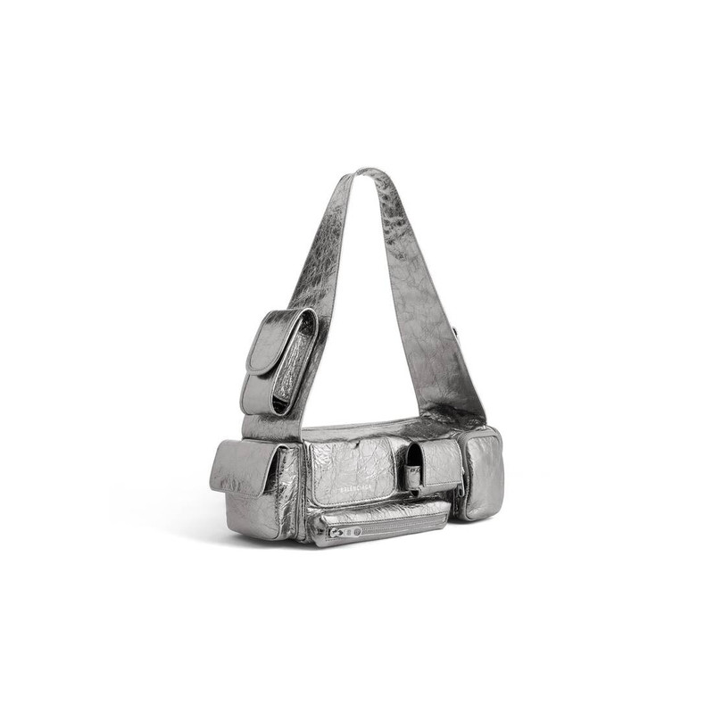 Women's Superbusy Xs Sling Bag Metallized in Silver 4