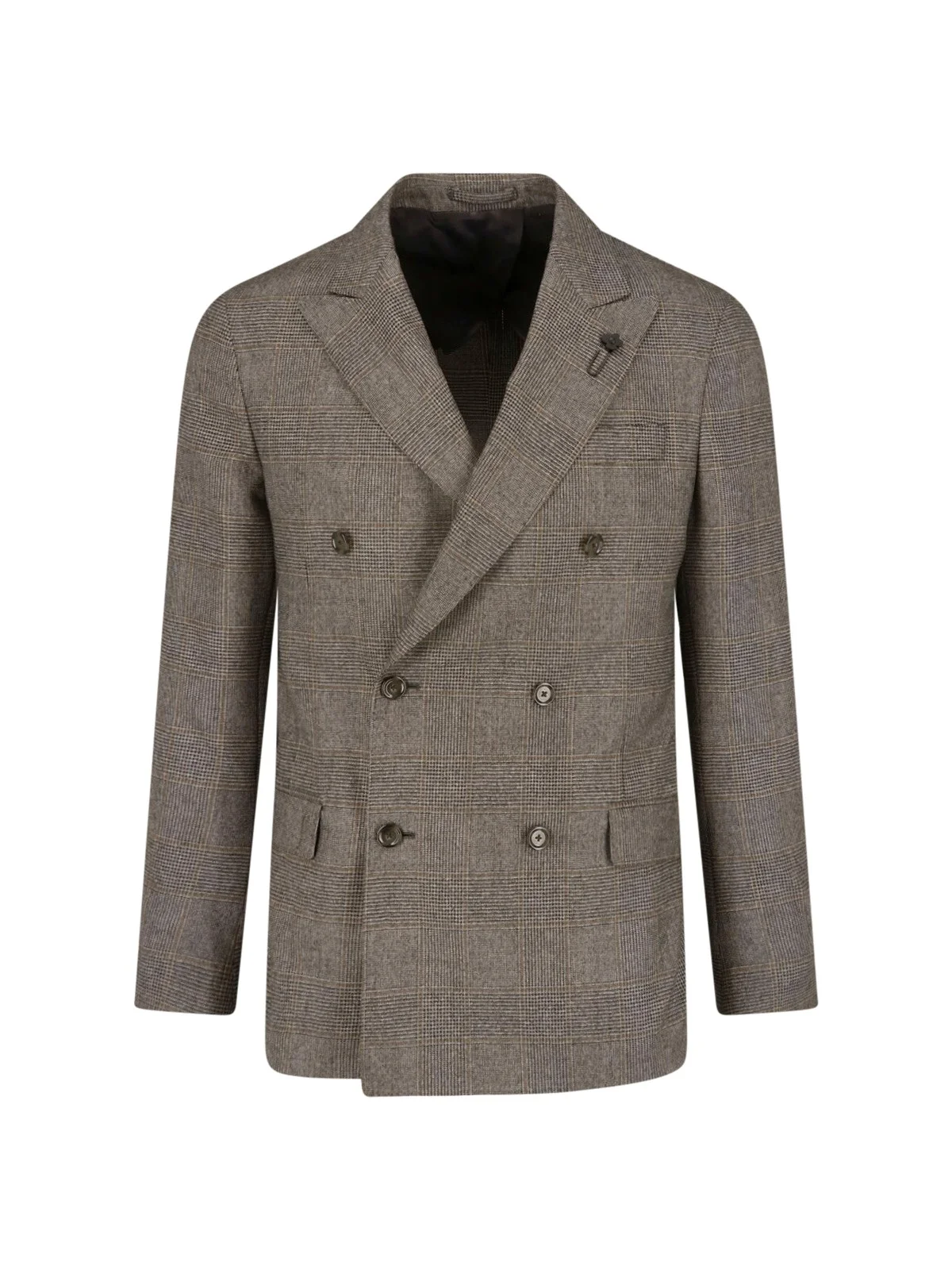 DOUBLE-BREASTED VIRGIN WOOL BLAZER - 1
