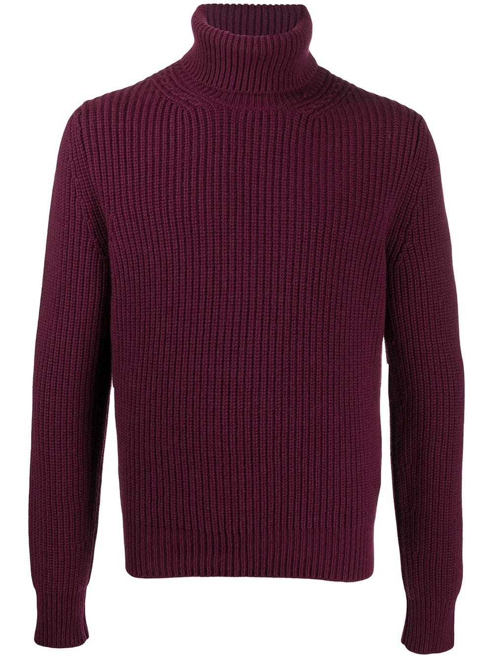 chunky knit turtleneck jumper - 1