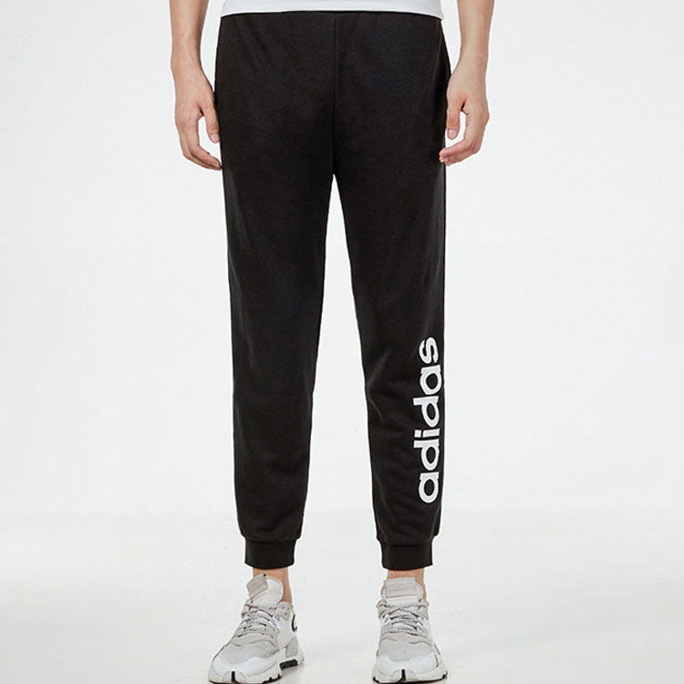 Men's adidas neo Ce Logo Tp Athletics Printing Knit Bundle Feet Sports Pants/Trousers/Joggers Autumn - 5