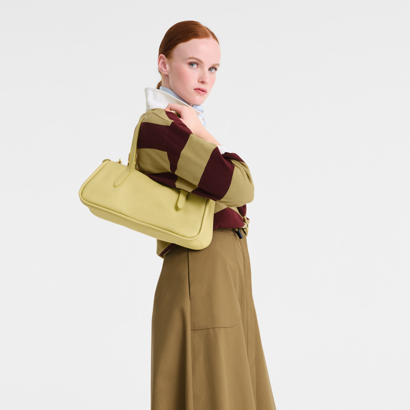 Longchamp Looong Shoulder bag Pistachio - Leather outlook