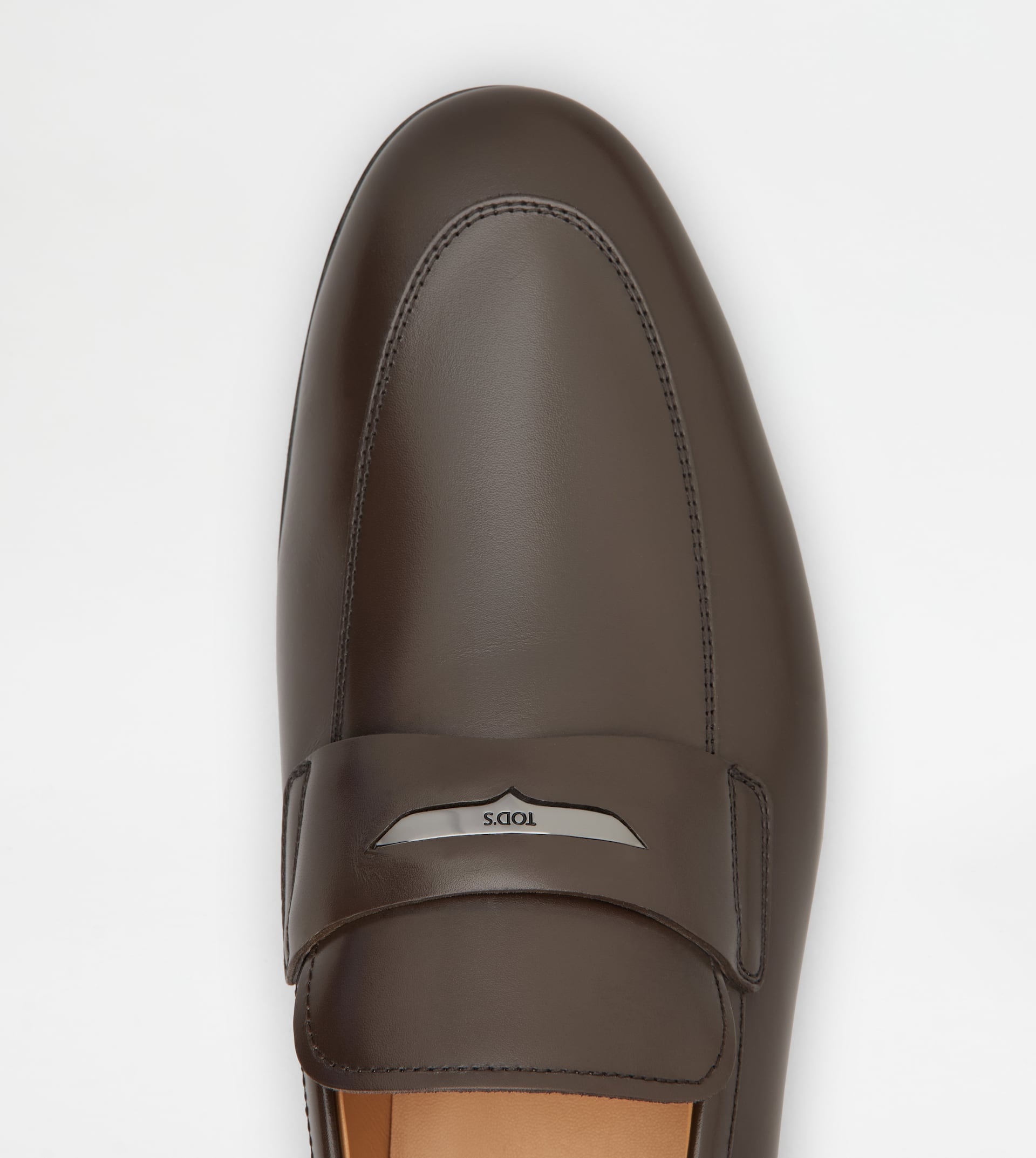 LOAFERS IN LEATHER - BROWN - 5