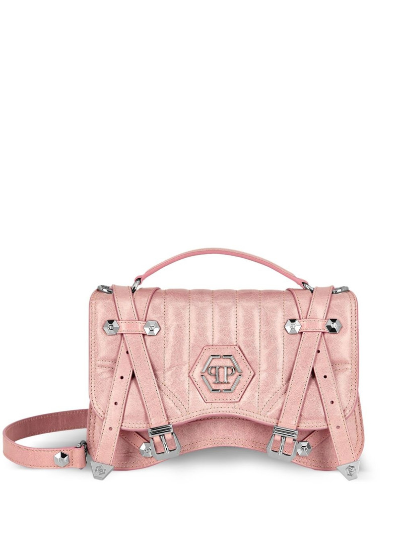 medium Hexagon leather tote bag 1