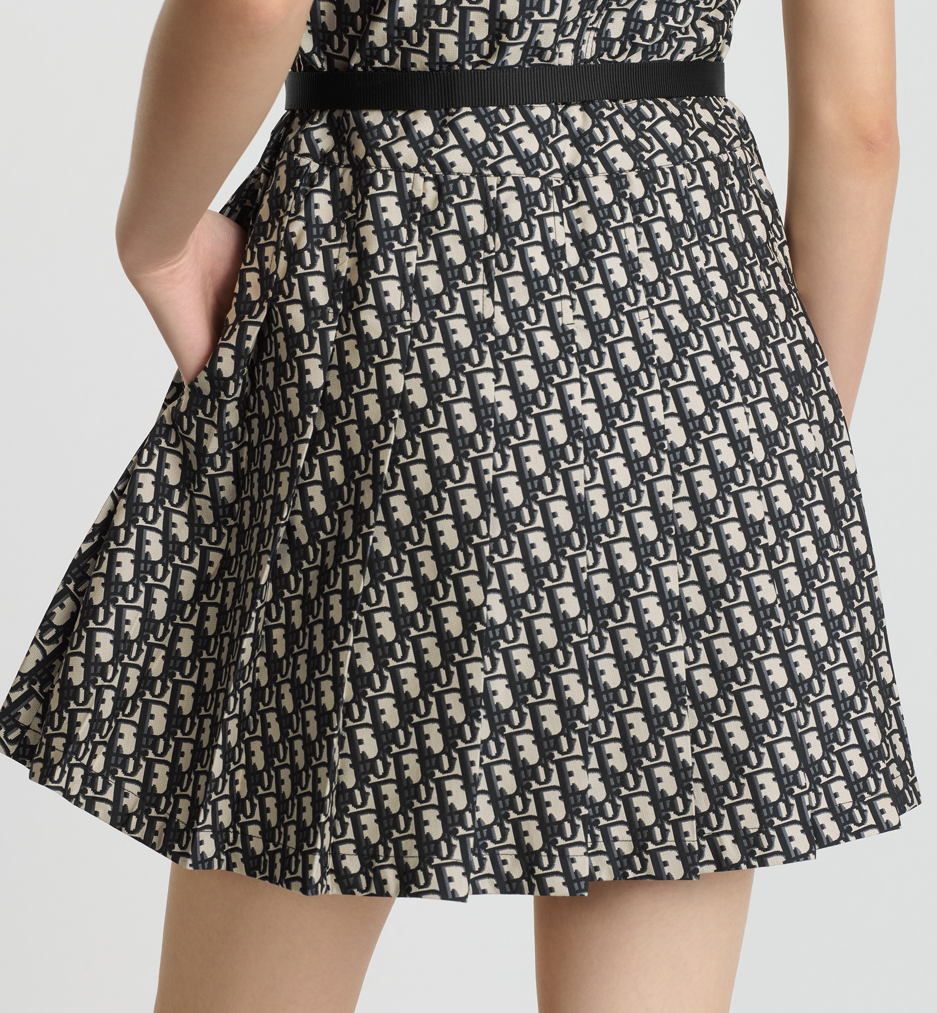 Pleated Short Dress - 5