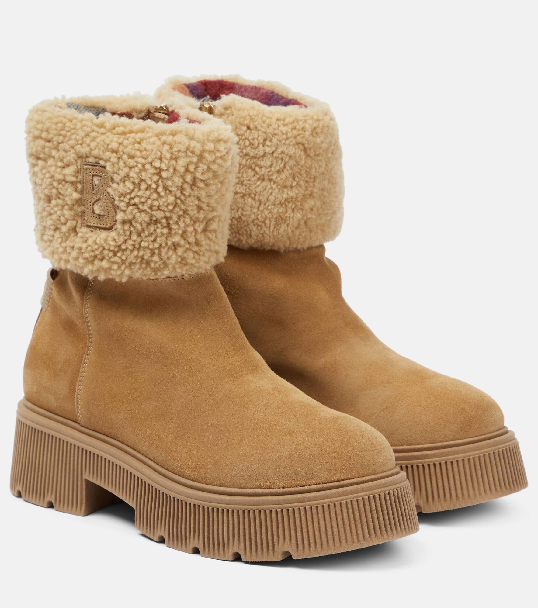 Turin suede and shearling ankle boots - 1