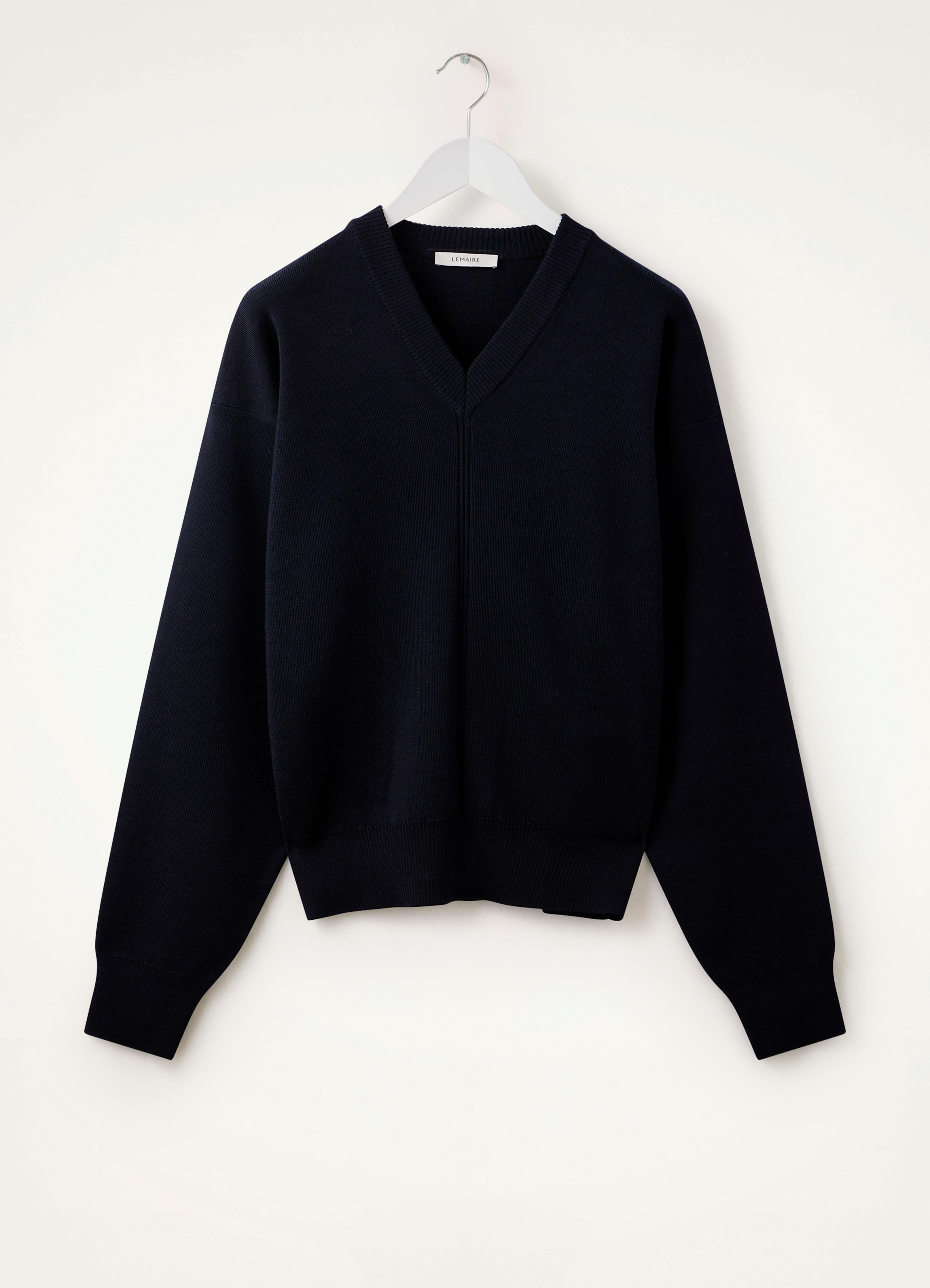 Lemaire V-NECK JUMPER | REVERSIBLE