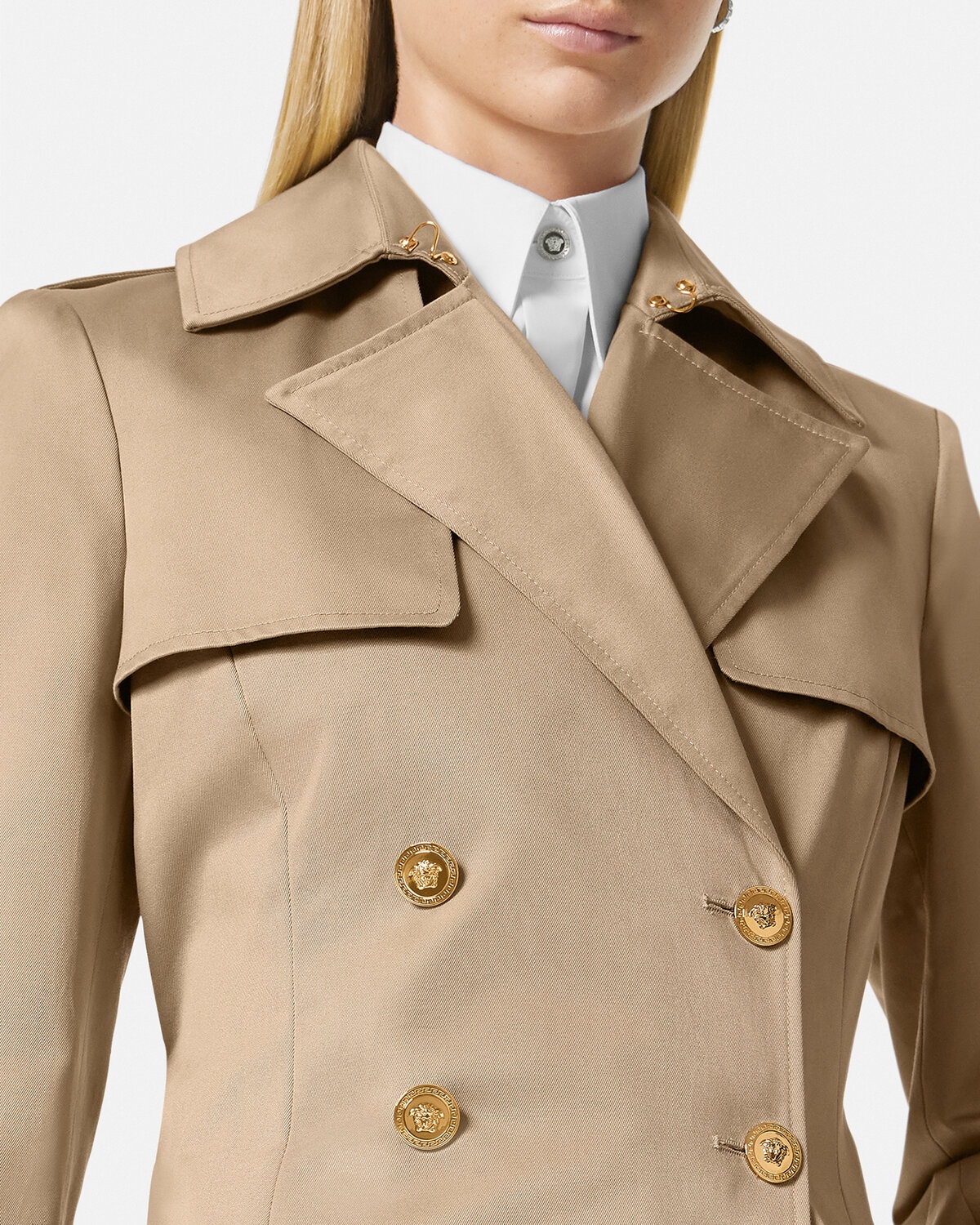 Gabardine Trench Coat - 3