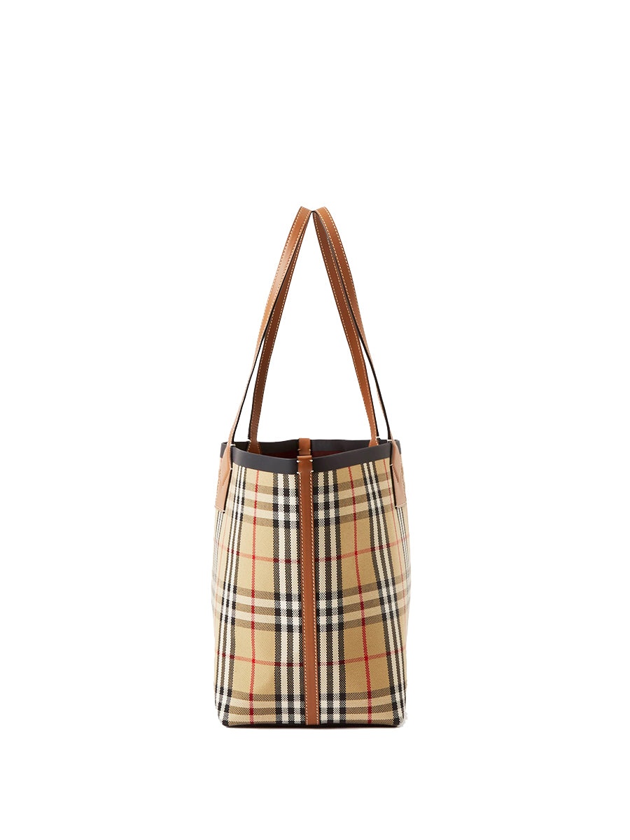 Medium London Tote in Briar Brown/Black - 3
