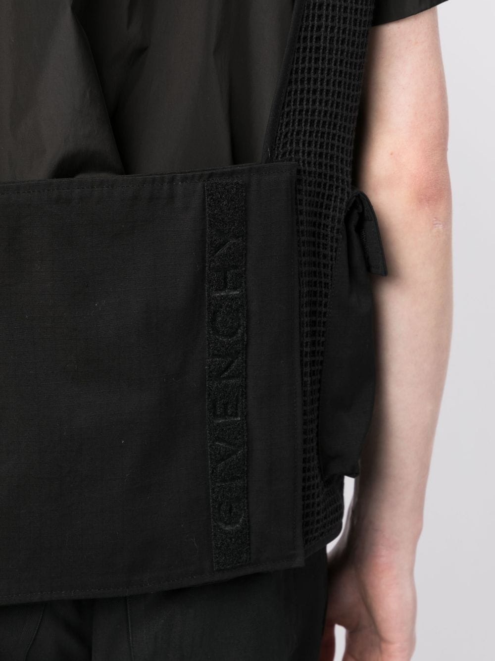 zip-up cotton cargo gilet - 5
