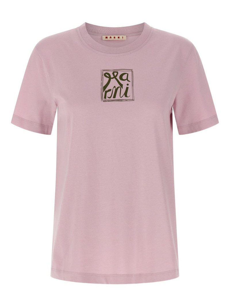 logo-print crew neck T-shirt 1