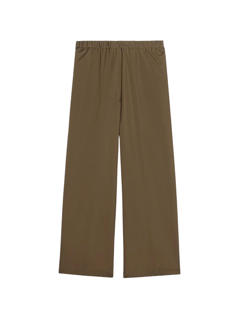elasticated cotton trousers - 1