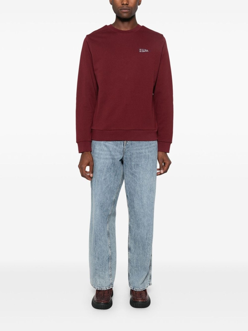 A.P.C. embroidered logo cotton jumper outlook
