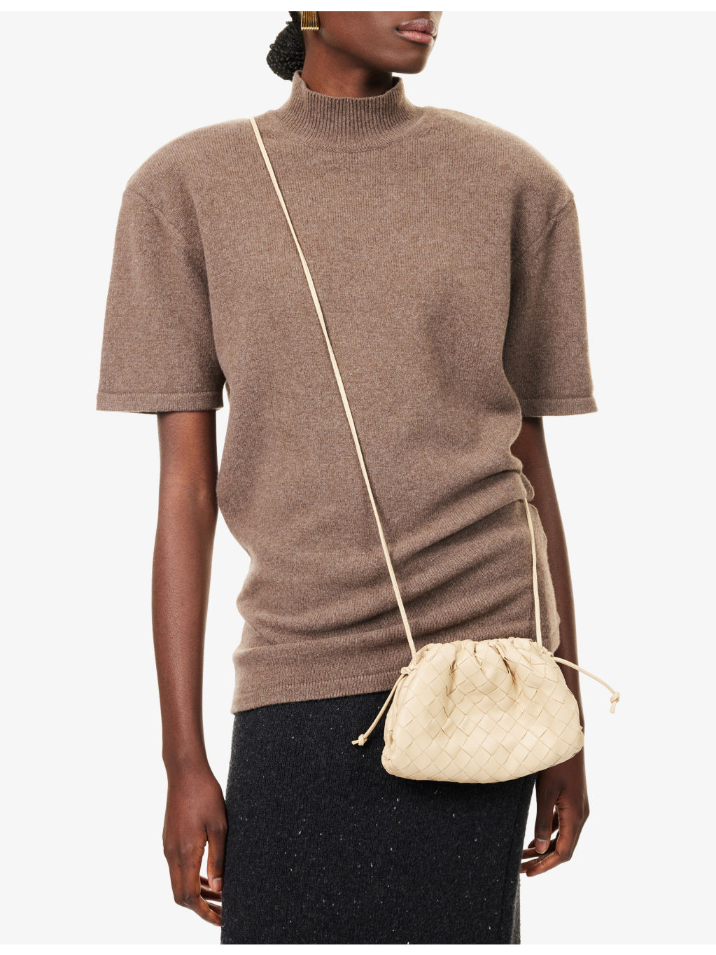 Cloud Pouch small Intrecciato leather clutch bag - 2