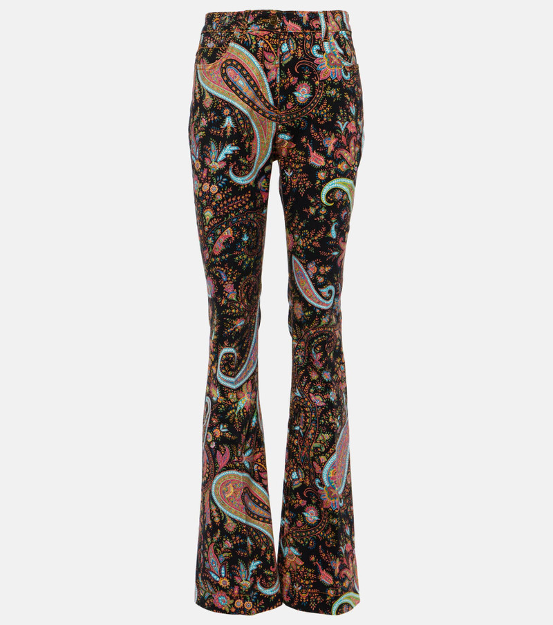 Paisley high-rise flared jeans 1