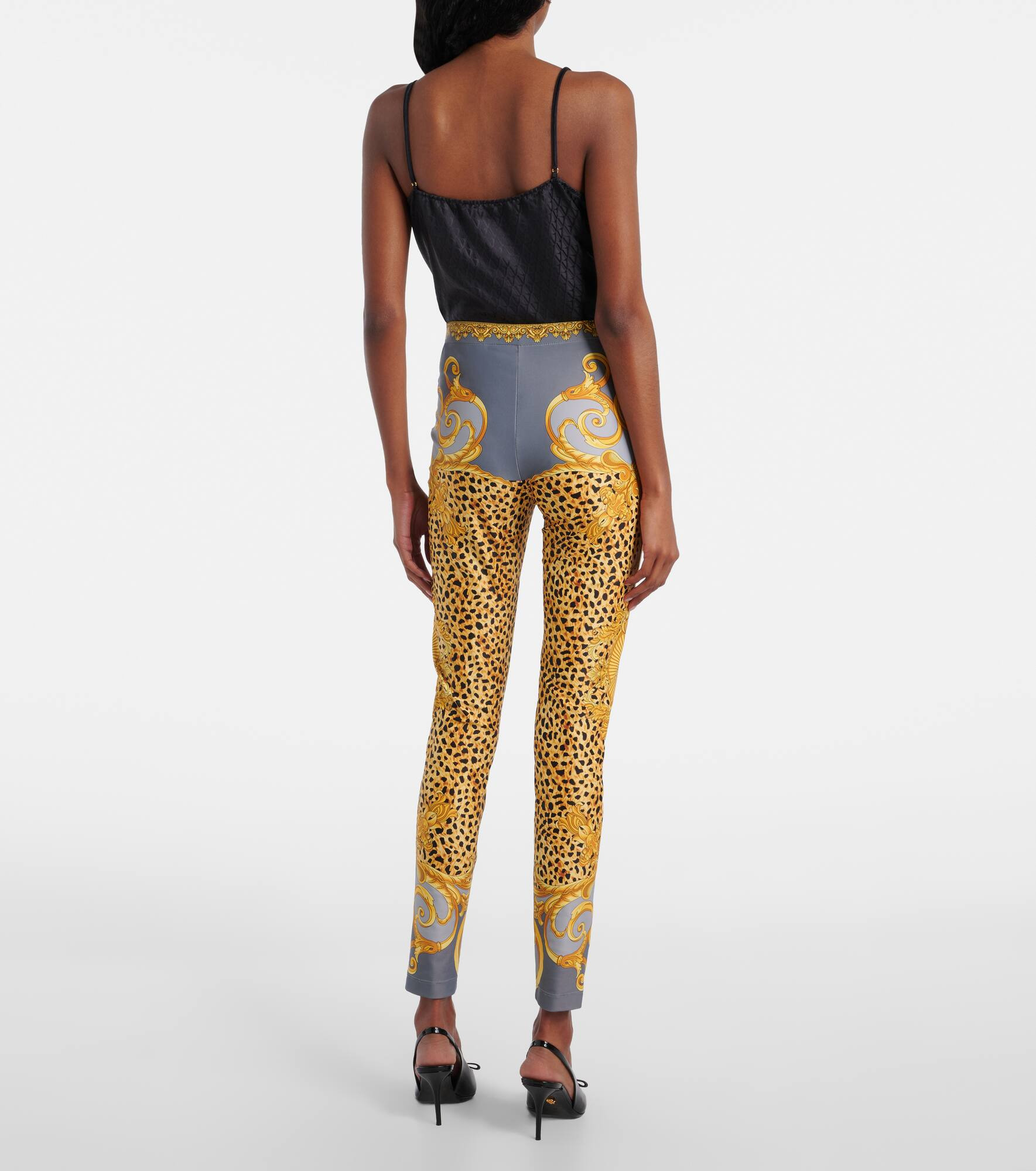 Printed jersey leggings - 3