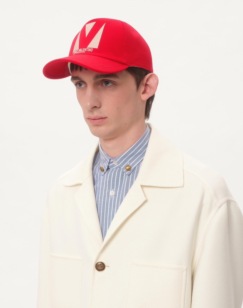 Valentino CHEZ VALENTINO COTTON BASEBALL CAP WITH EMBROIDERY outlook