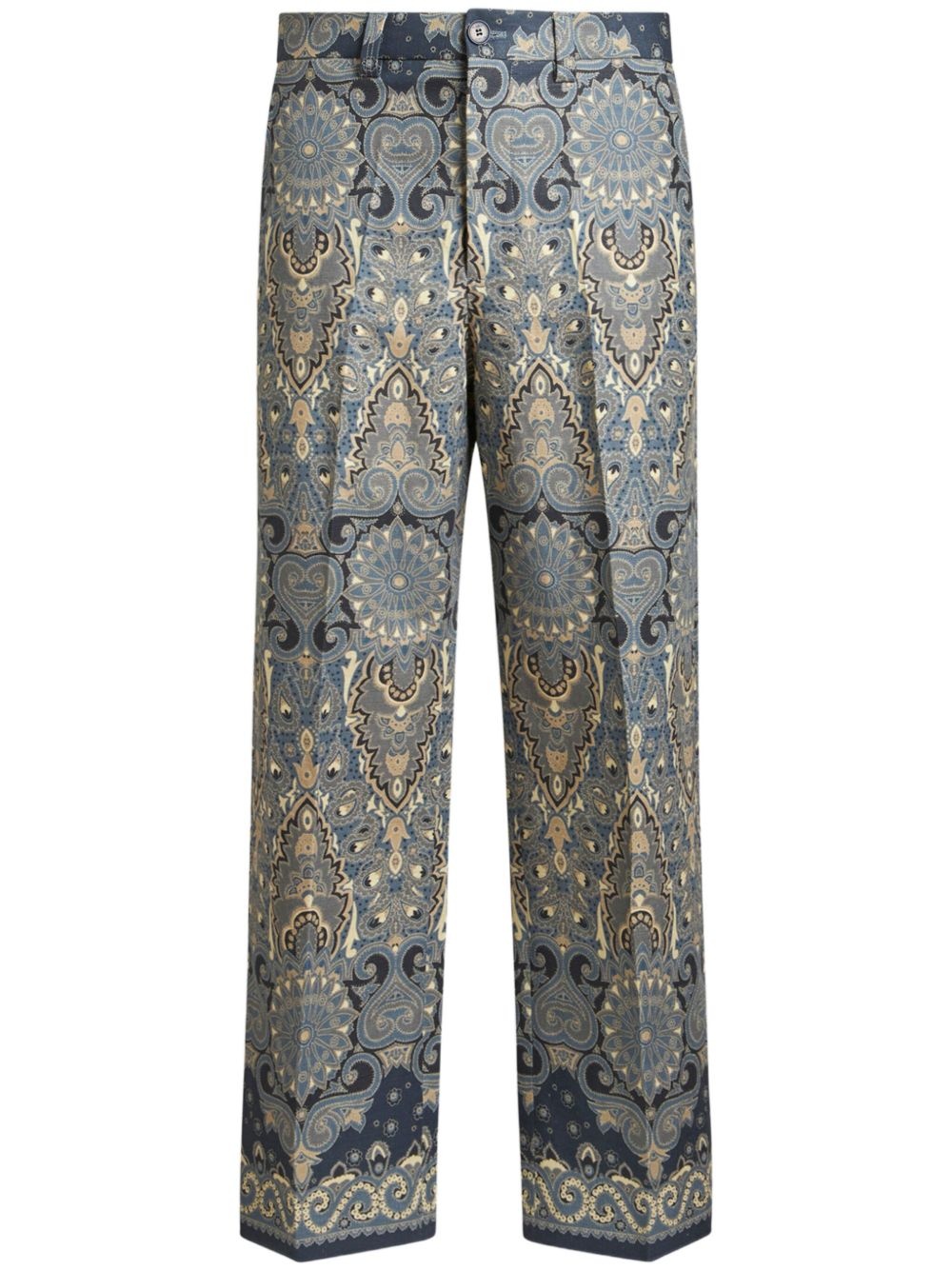 paisley-print trousers - 1