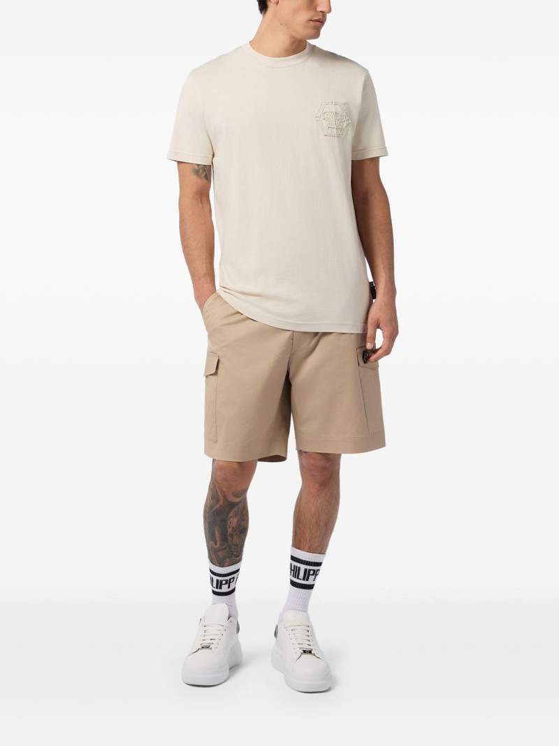 PHILIPP PLEIN round-neck monogram T-shirt outlook