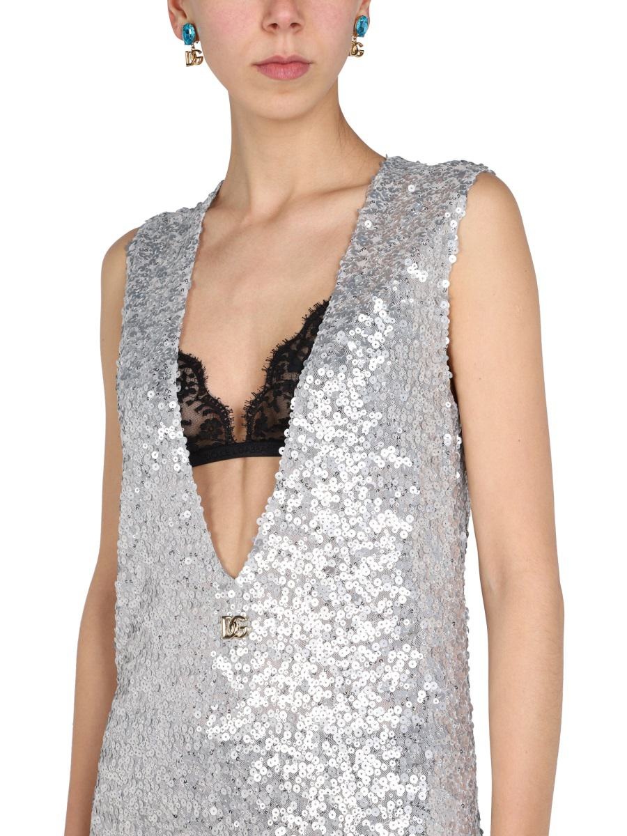 DOLCE & GABBANA SEQUIN TOP - 4