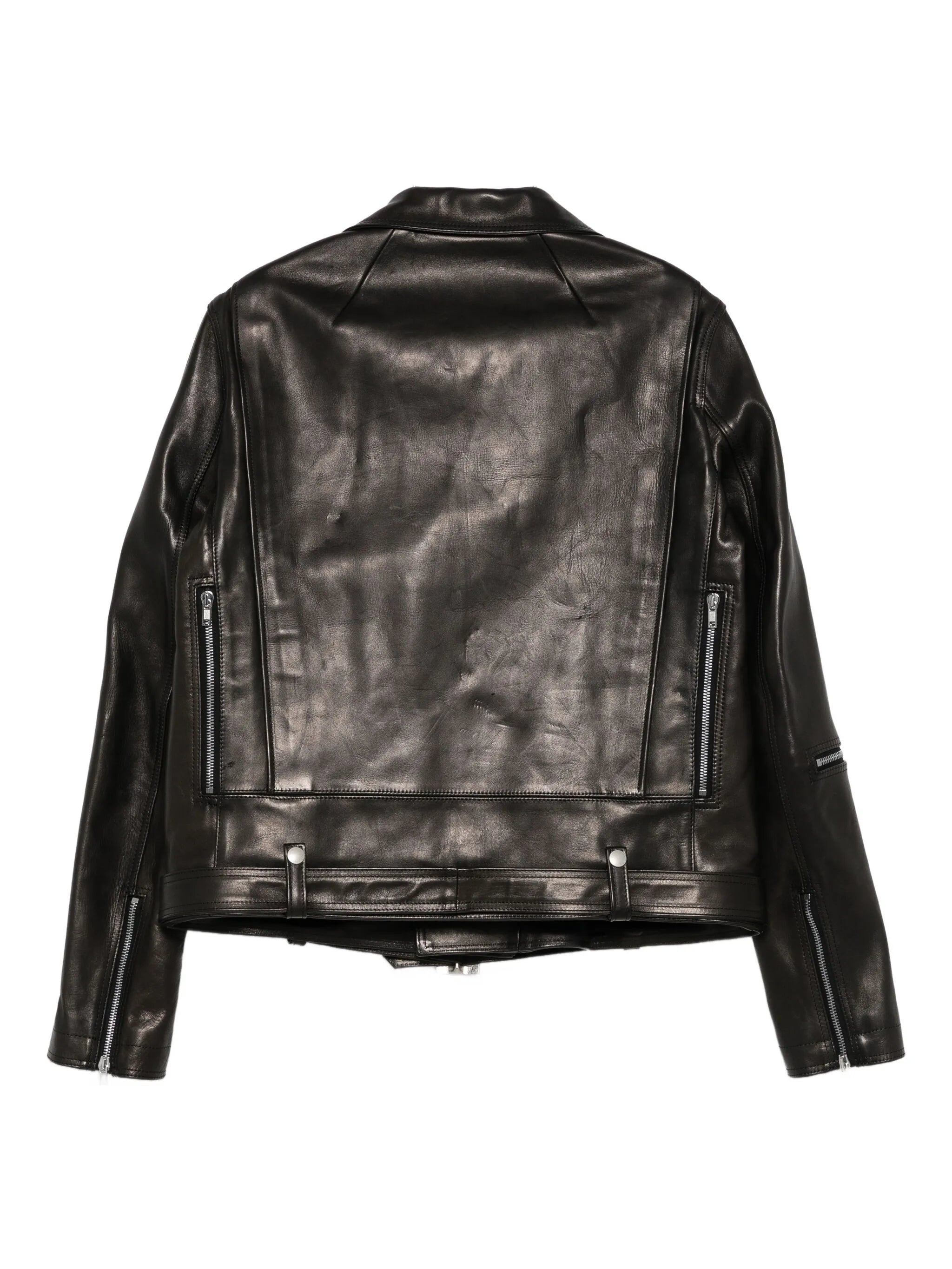 Rick Owens Belted Zip-fastening Leather Jacket - 1