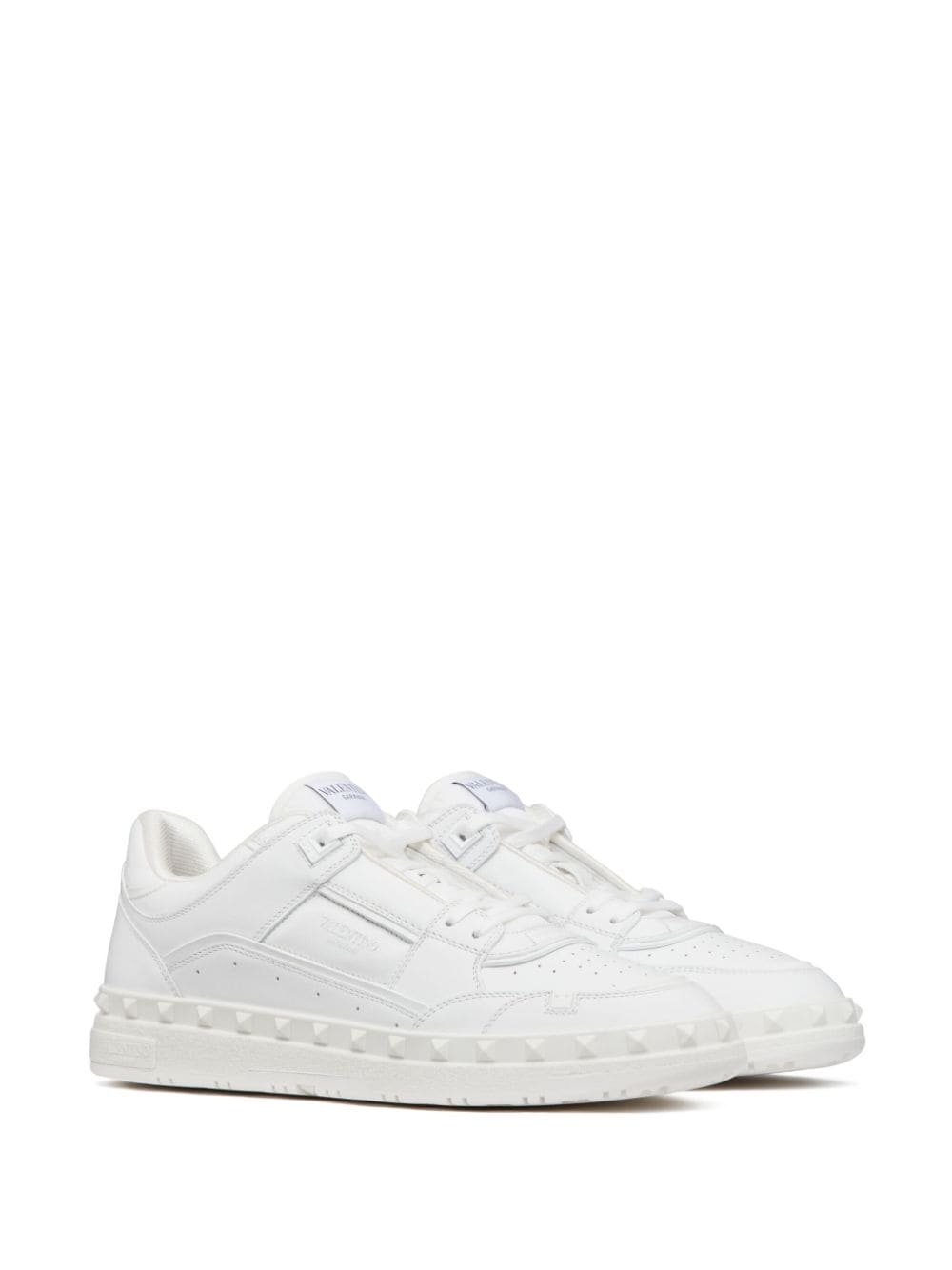 Rockstud low-top leather sneakers - 2