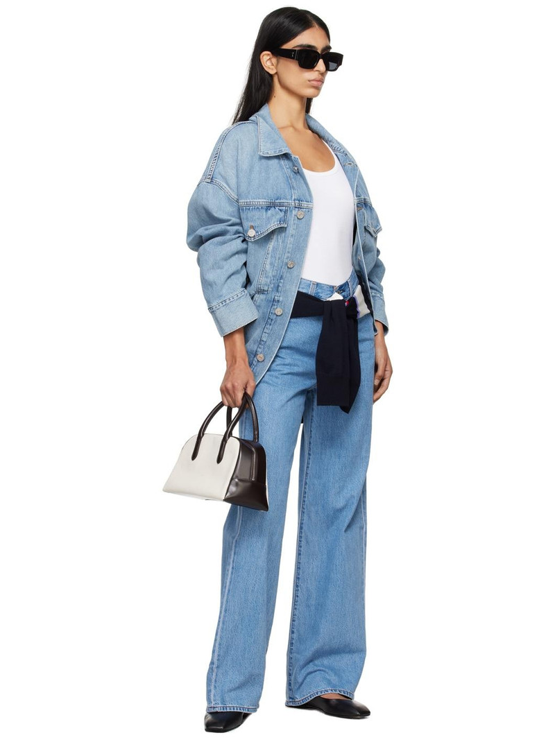 Levi's Blue Ribcage Wide Leg Jeans outlook