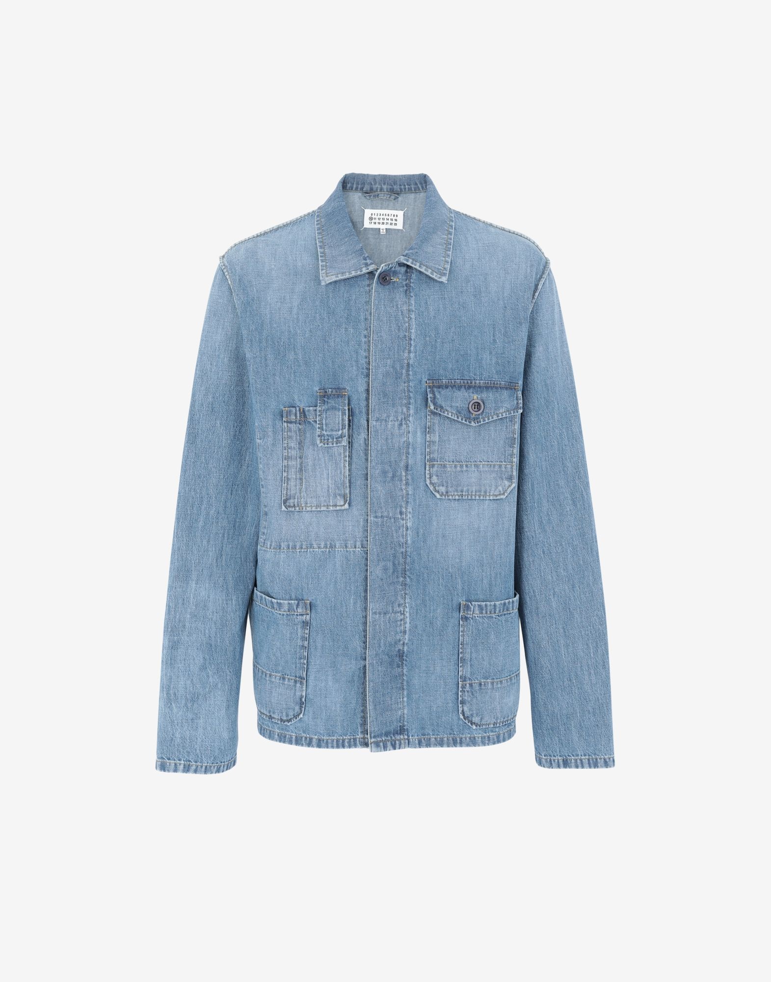 Outline denim shirt - 1