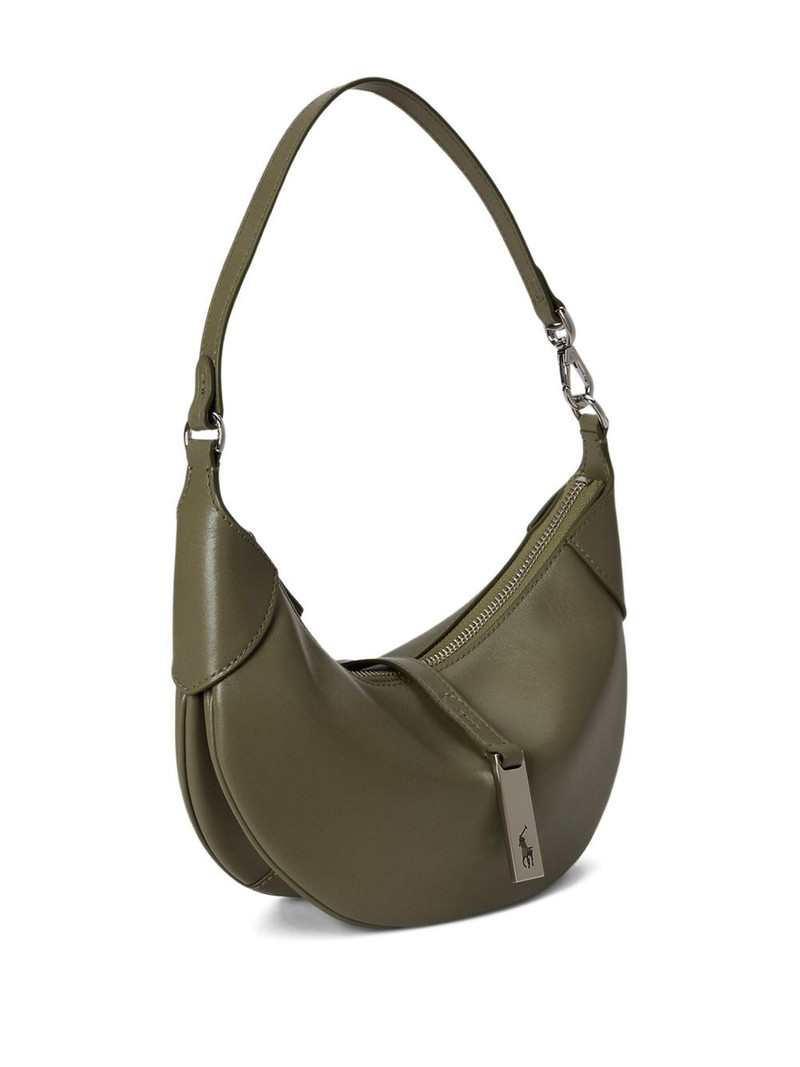 logo-detail leather shoulder bag 3