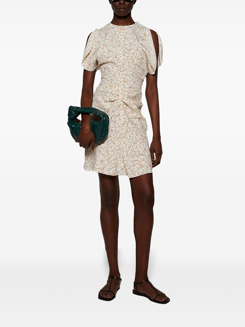 Victoria Beckham gathered-waist mini dress outlook