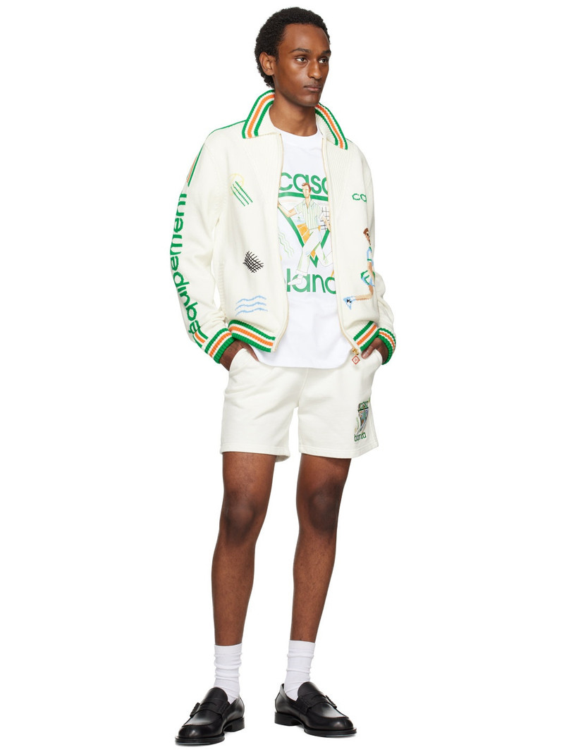 CASABLANCA SSENSE Exclusive White 'Le Jeu' T-Shirt outlook