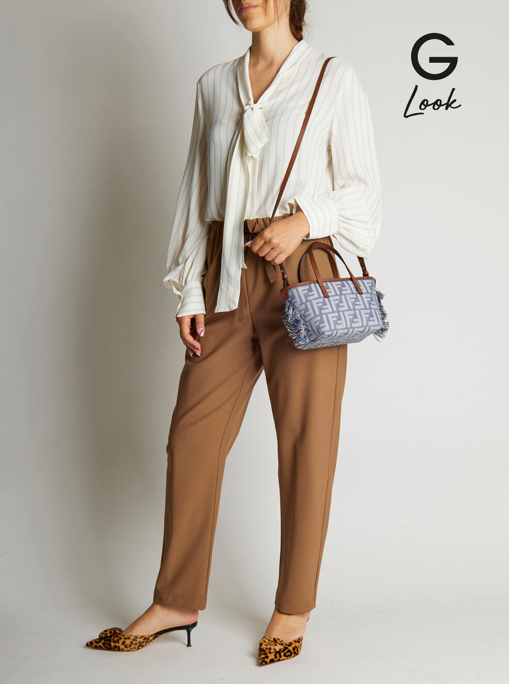 Fendi Women 'Roll' Blue Mini Bag With Adjustable And Removable Shoulder Strap And Fringed Details In - 7