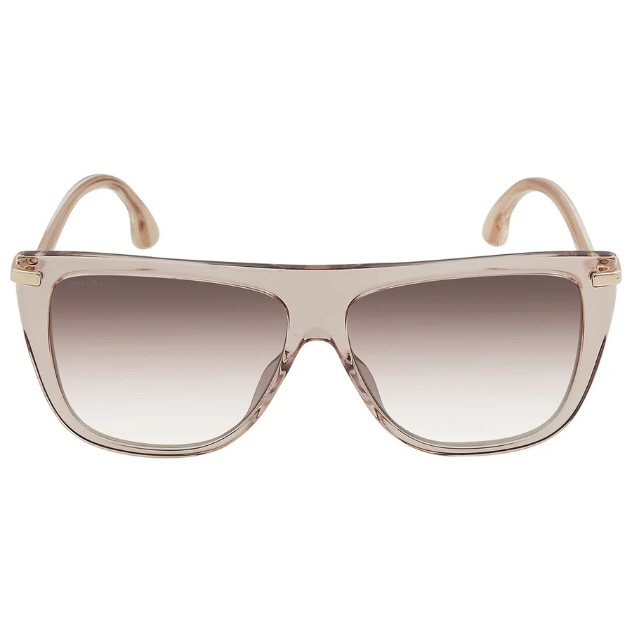 Jimmy Choo Brown Mirror Gradient Browline Ladies Sunglasses SUVI/S 0FWM/NQ 58 - 1