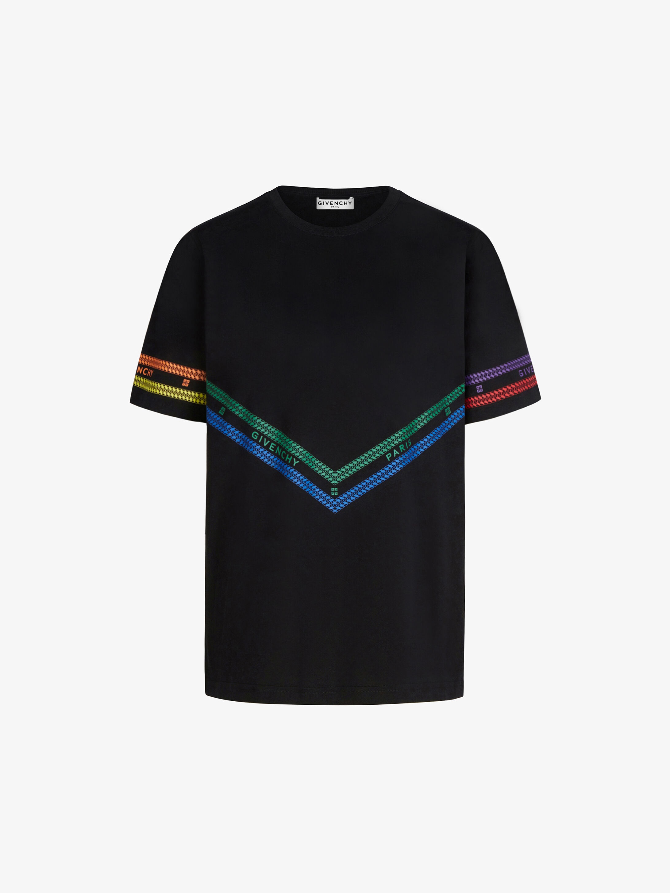 GIVENCHY multicolored Chain printed t-shirt - 1