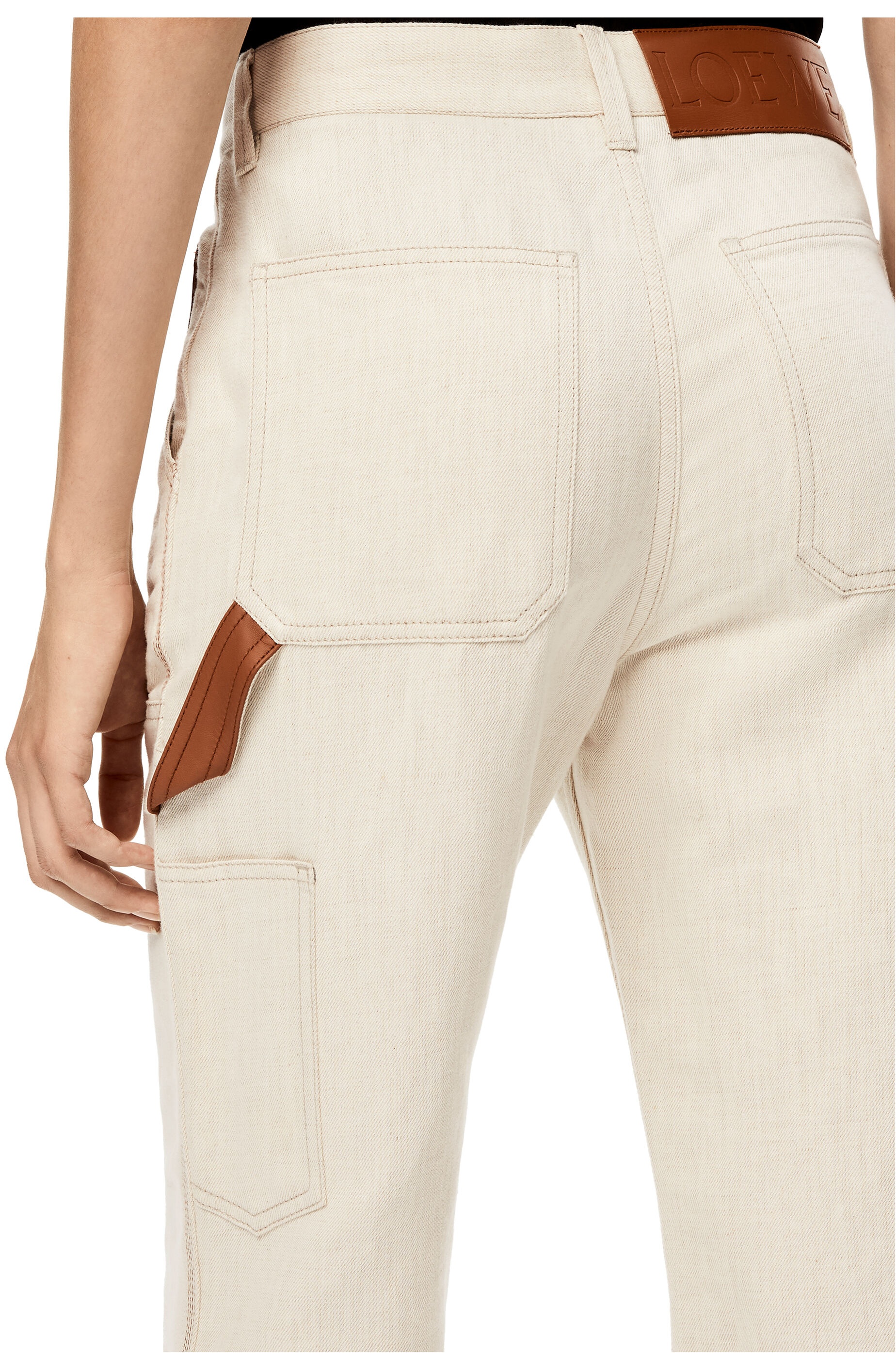 Utilitarian trousers in cotton and linen - 5