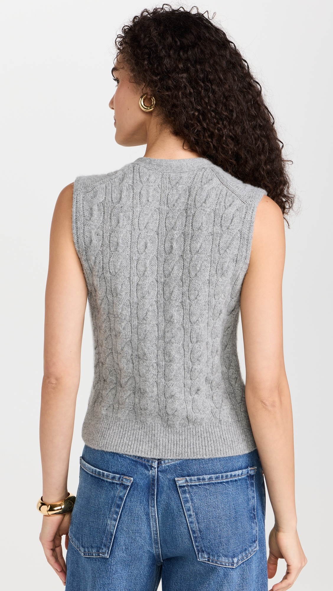 Cable Button Vest - 2