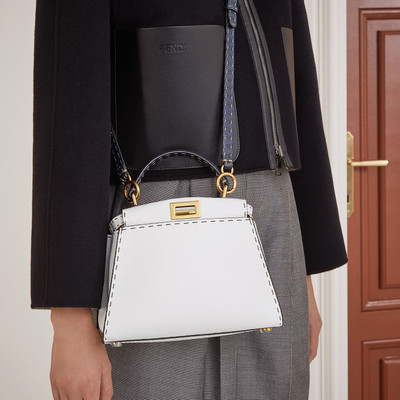 FENDI White leather bag outlook