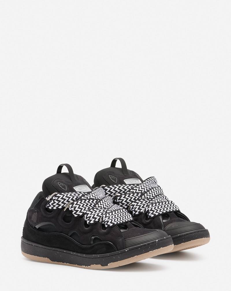 LEATHER CURB SNEAKERS 2