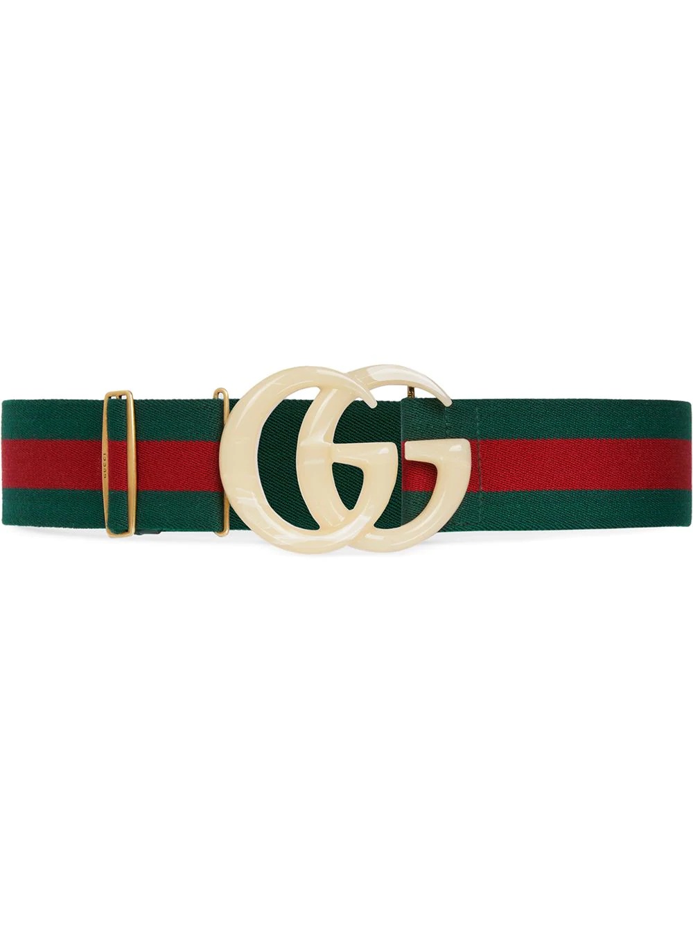 Elastic Web belt with Double G buckle - 1