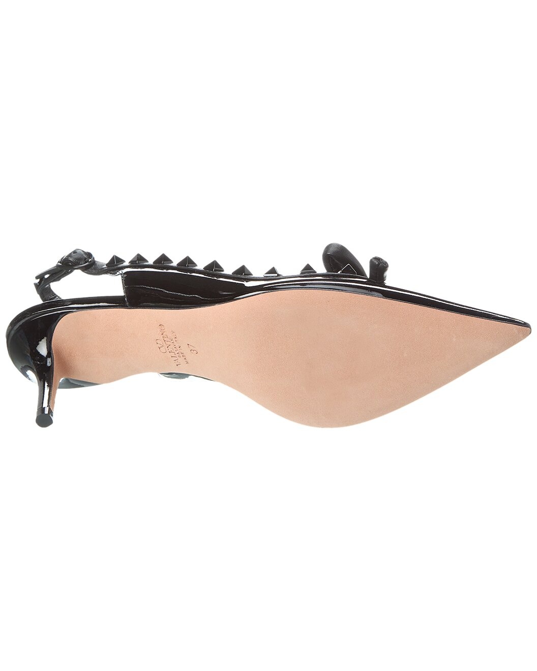 Valentino Rockstud 60 Patent Slingback Pump - 4