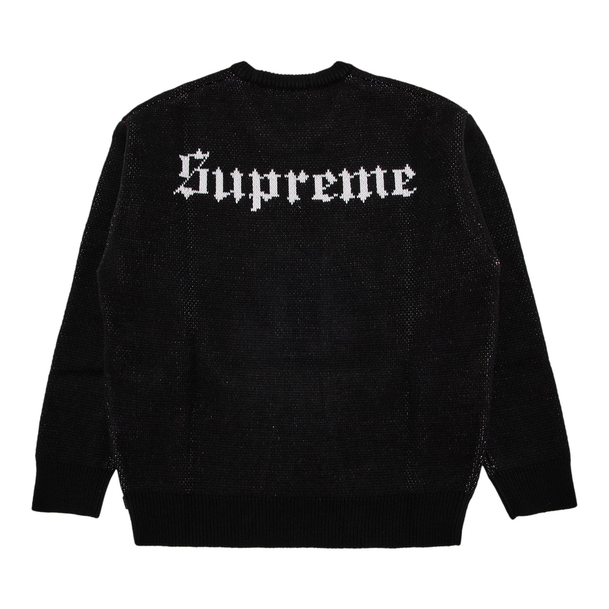 Supreme Snow White Sweater 'Black' - 2