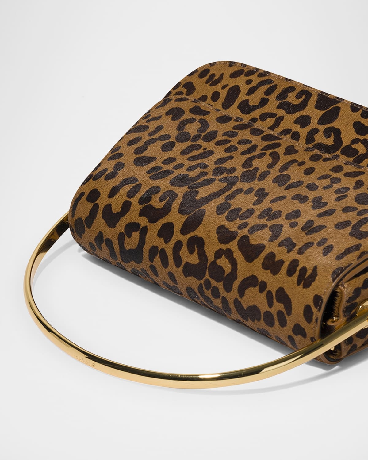 Aria Mini Leopard Calf Hair Top-Handle Bag - 3