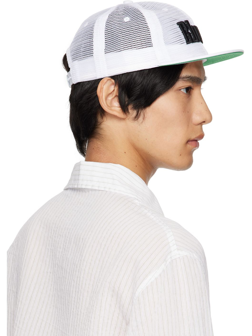 White Logo Mesh Cap - 3