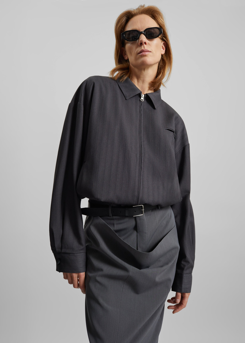 BETTTER Bettter Draped Side Skirt - Grey outlook