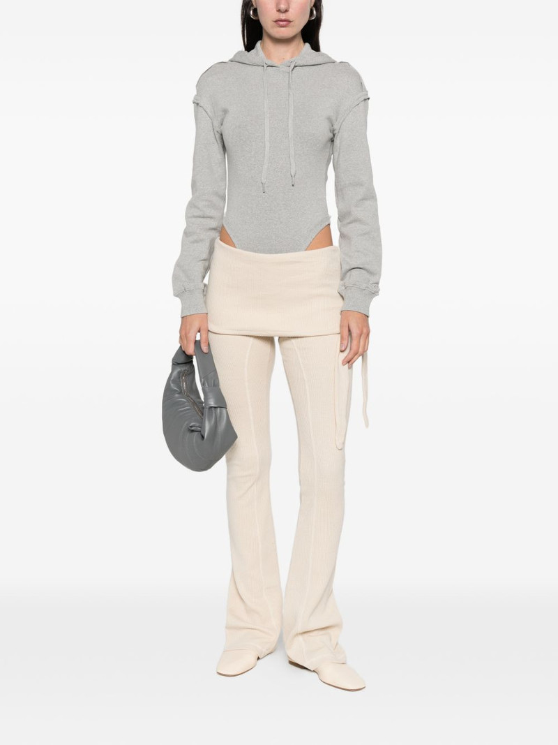 OPEN YY waffle tie trousers outlook