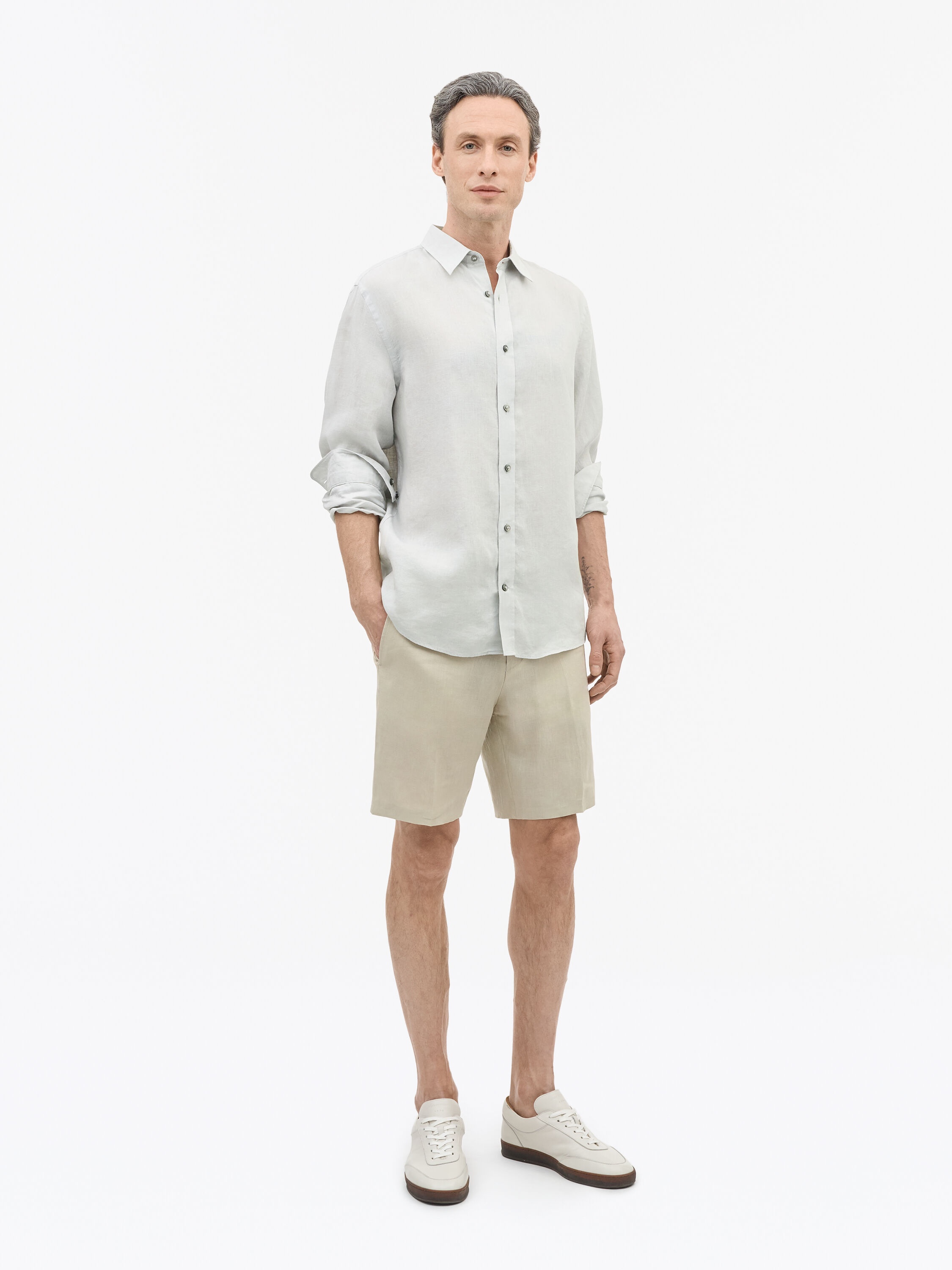 Thiago Tailored Linen Shorts - 2